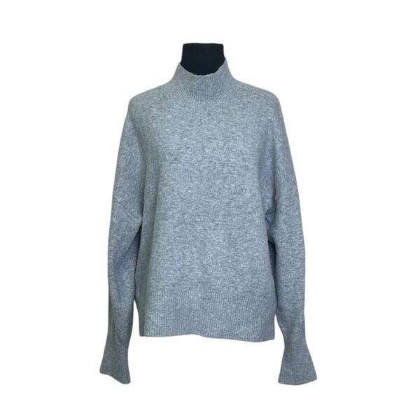 H&M gray high neck long sleeves soft sweater size Medium - Picture 9 of 9